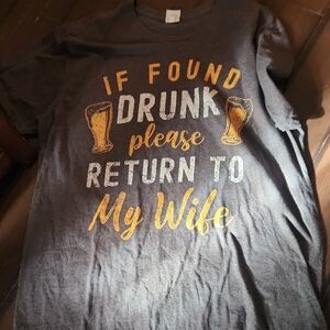 Charcoal Graphic Tee with Humorous Print